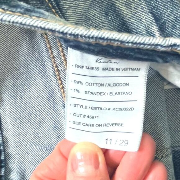 KanCan High Rise Straight Leg Comfort Stretch Jeans Size 29 (11) Ankle Length - Picture 9 of 12